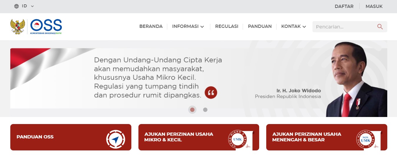 cara membuat nomor induk berusaha