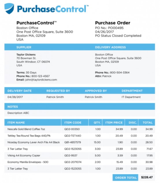 contoh purchase order contoh purchase order