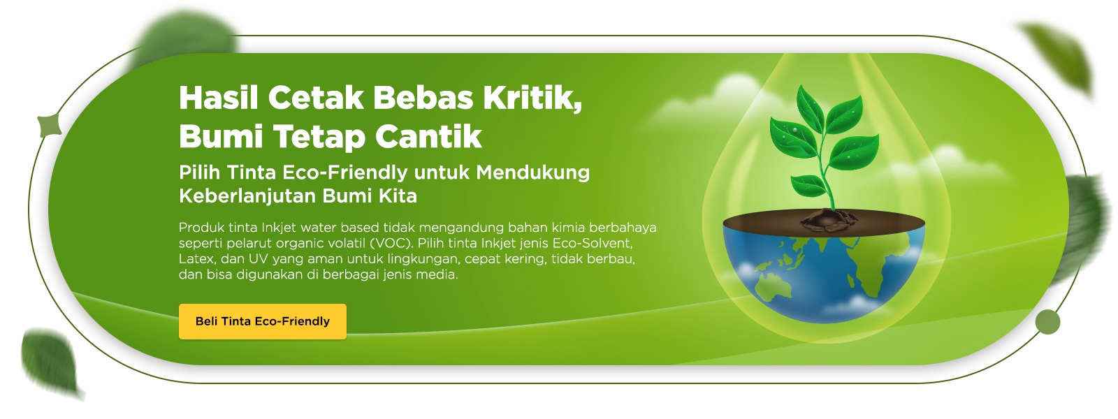 Jual Tinta Eco-Friendly Water Based untuk Printer Large Format