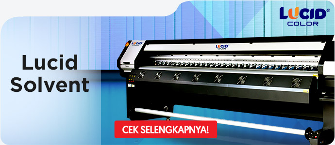 Promosi printer Solvent format besar Lucid