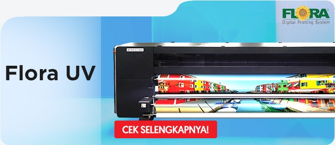 Promosi printer UV format besar Flora