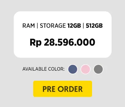 Harga Samsung Galaxy Z Fold6 RAM 12GB ROM 512GB hanya Rp 28.596.000