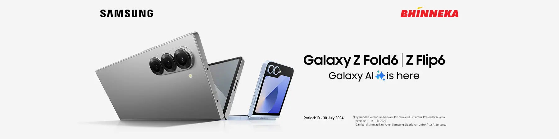 Promo Pre Order Hp Samsung Galaxy Z Fold6 dan Flip6
