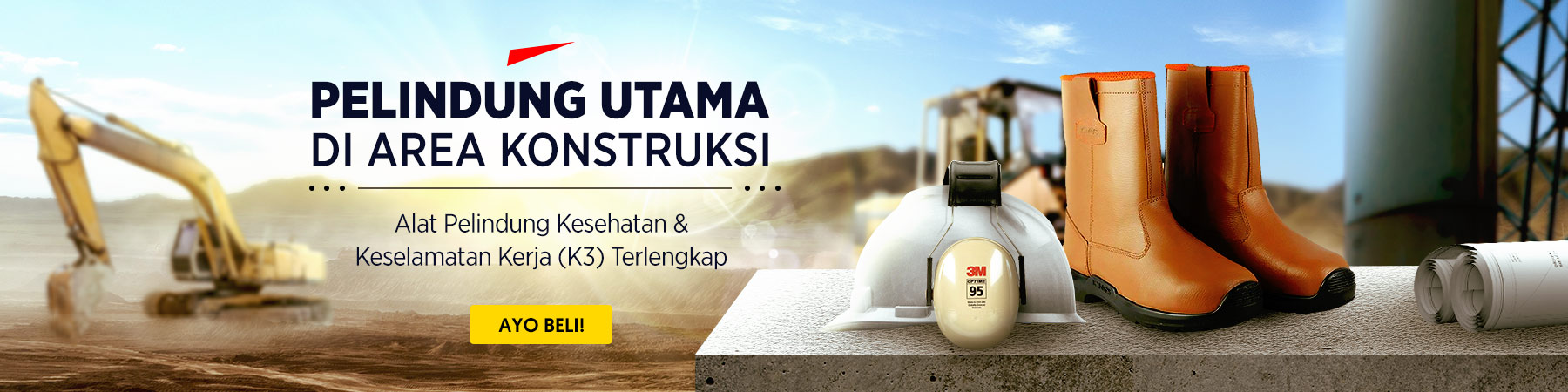 Pelindung Utama di Area Konstruksi