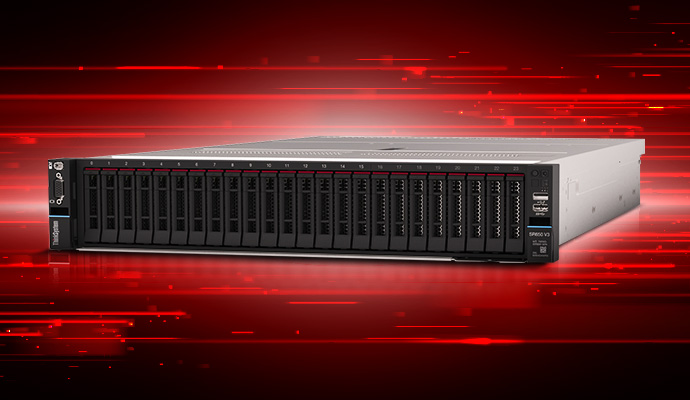 LENOVO ThinkSystem SR650 V3 (Dual Xeon Platinum 8592+, 128GB, 3.84TB SSD)