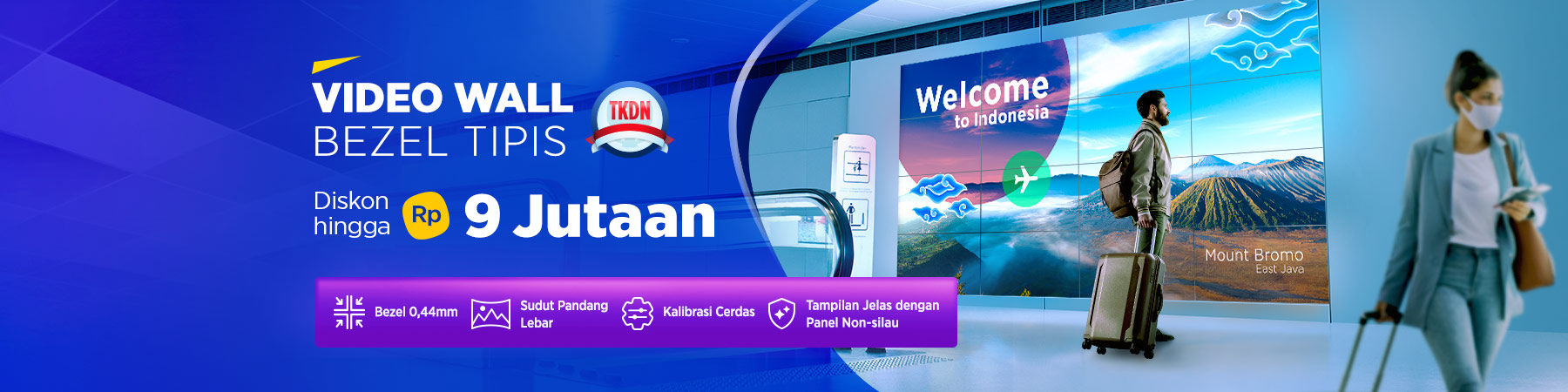 Video Wall Bezel Tipis 