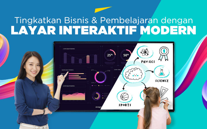 Tingkatkan Bisnis & Pembelajaran dengan Layar Interaktif Modern