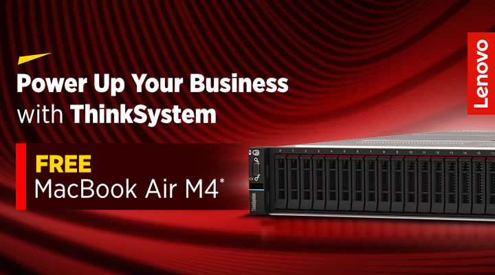 Power Up Your Business with ThinkSystem Free Apple MacBook Air M4