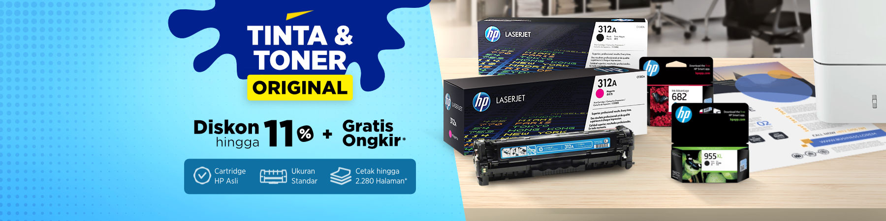 Tinta & Toner Original Gratis Ongkir